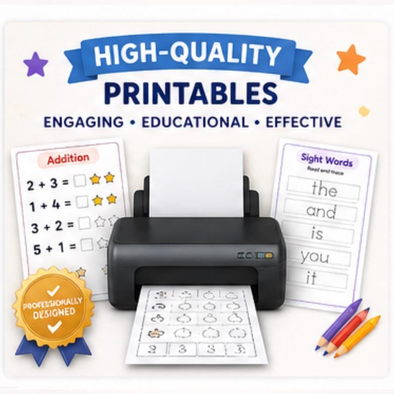 22,000+ Kids Worksheets Learning Vault PLR MRR – Preschool to Elementary Printable Activities | Homeschool Busy Book | Instant Download