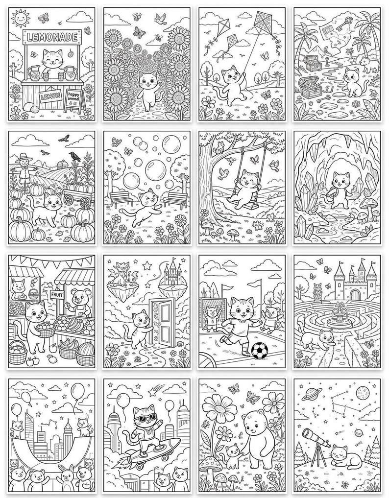 Cute Baby Animals Coloring Book for Kids Adorable Coloring Pages PDF | Instant Download | Easy & Fun Animal Coloring Activity Book
