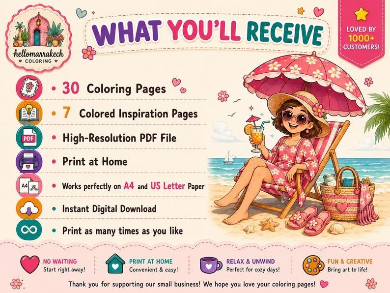 Adult Coloring Pages | Relaxing Coloring Book for Women | Whimsical Cozy Coloring Pages | Stress Relief Printable PDF